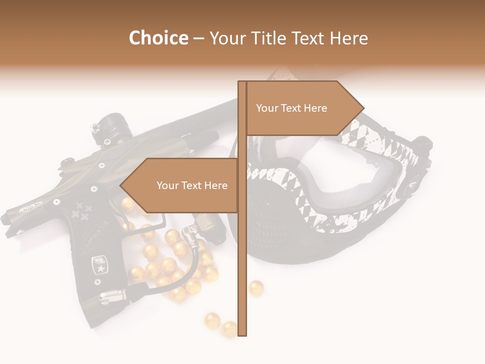 Mask Sport Paintballs PowerPoint Template