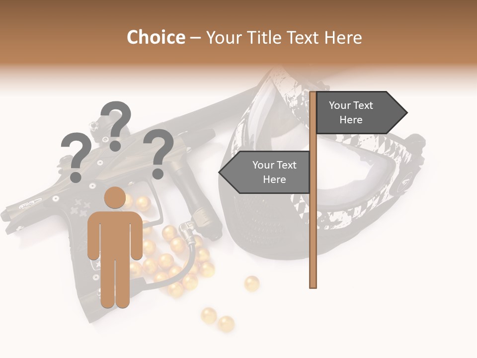 Mask Sport Paintballs PowerPoint Template