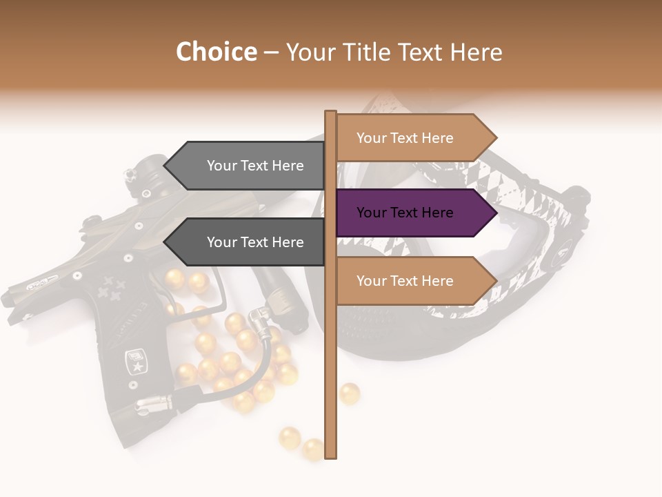 Mask Sport Paintballs PowerPoint Template