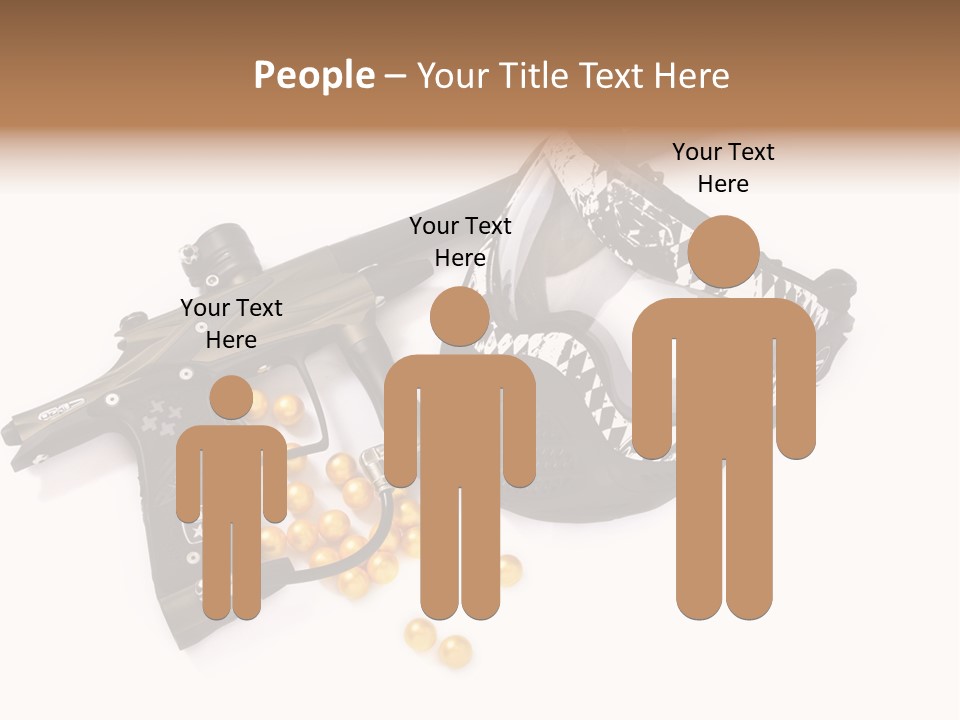 Mask Sport Paintballs PowerPoint Template