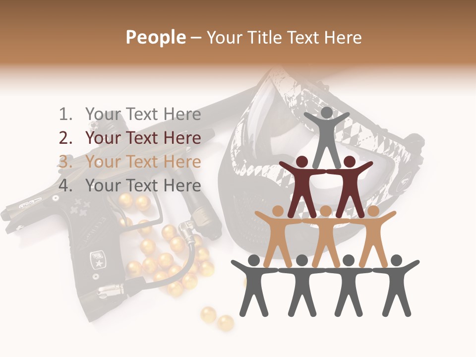 Mask Sport Paintballs PowerPoint Template