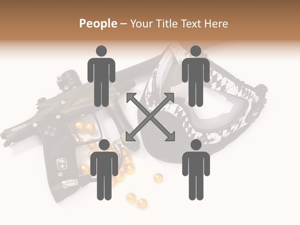 Mask Sport Paintballs PowerPoint Template