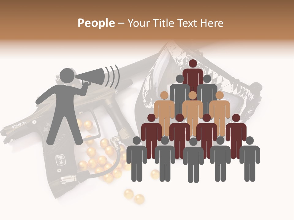 Mask Sport Paintballs PowerPoint Template