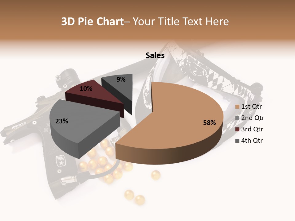 Mask Sport Paintballs PowerPoint Template