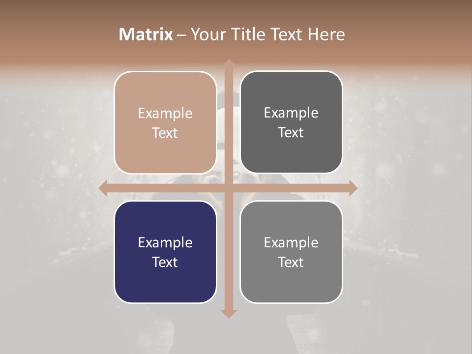 Fog Bridge Dark PowerPoint Template