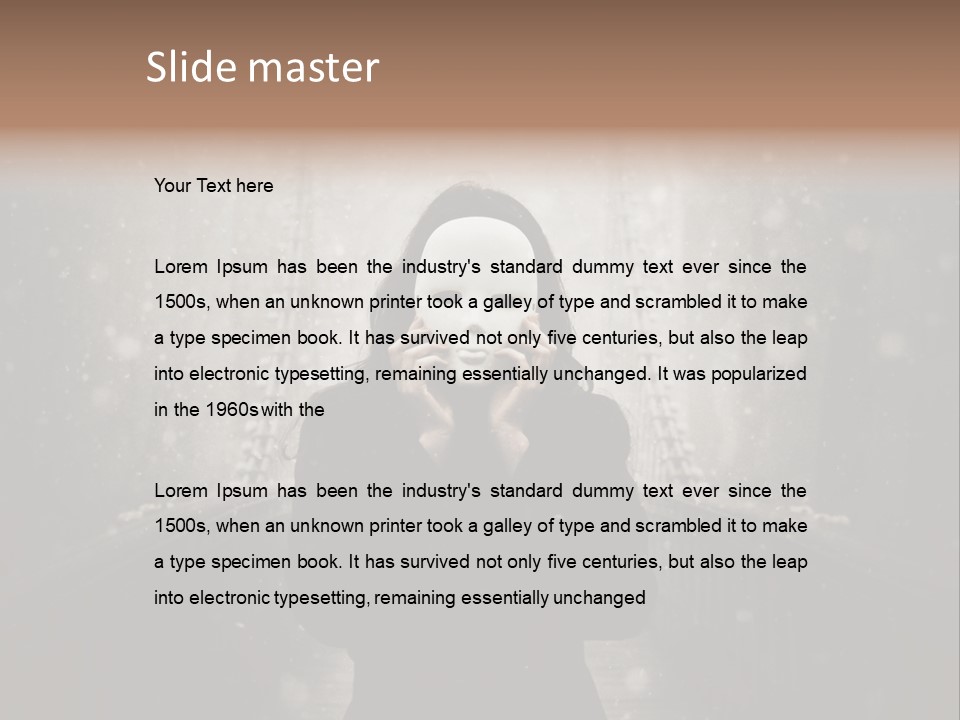 Fog Bridge Dark PowerPoint Template