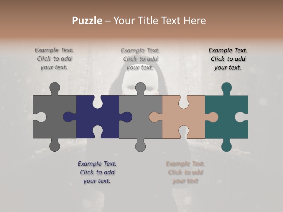 Fog Bridge Dark PowerPoint Template