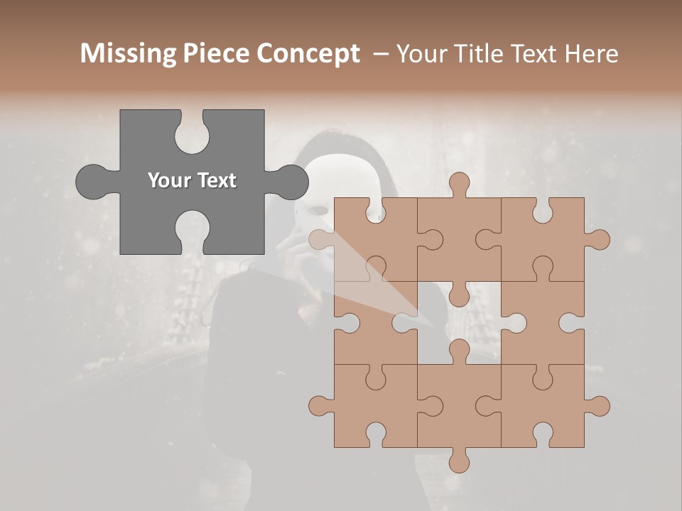 Fog Bridge Dark PowerPoint Template