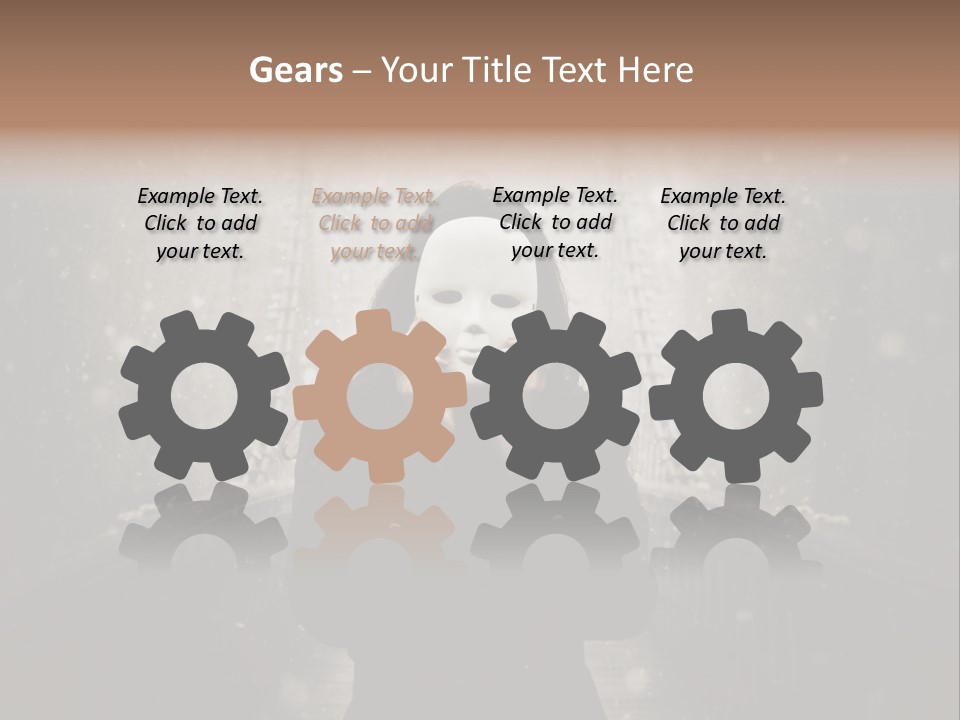 Fog Bridge Dark PowerPoint Template