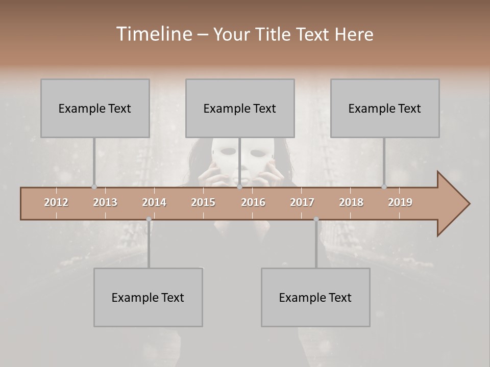 Fog Bridge Dark PowerPoint Template