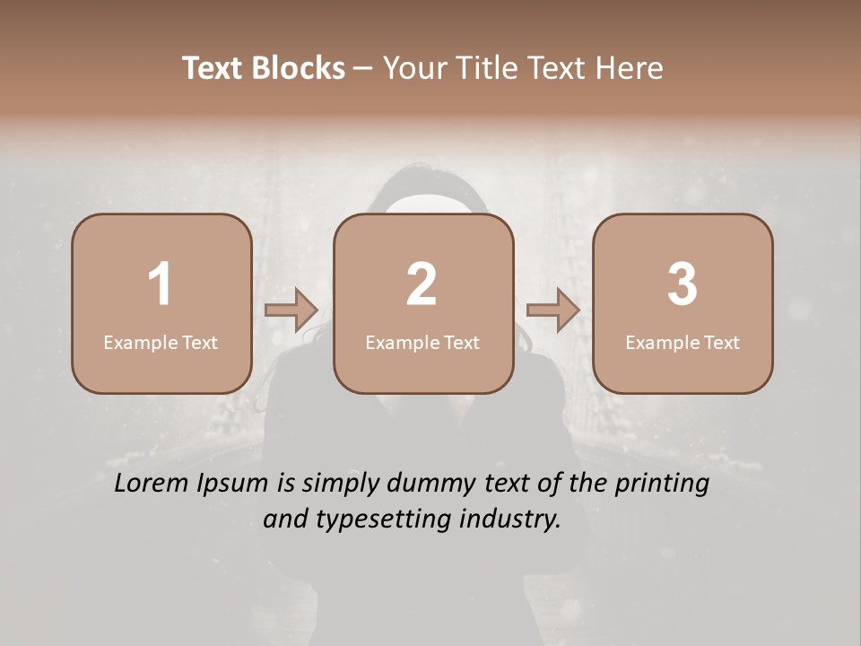 Fog Bridge Dark PowerPoint Template