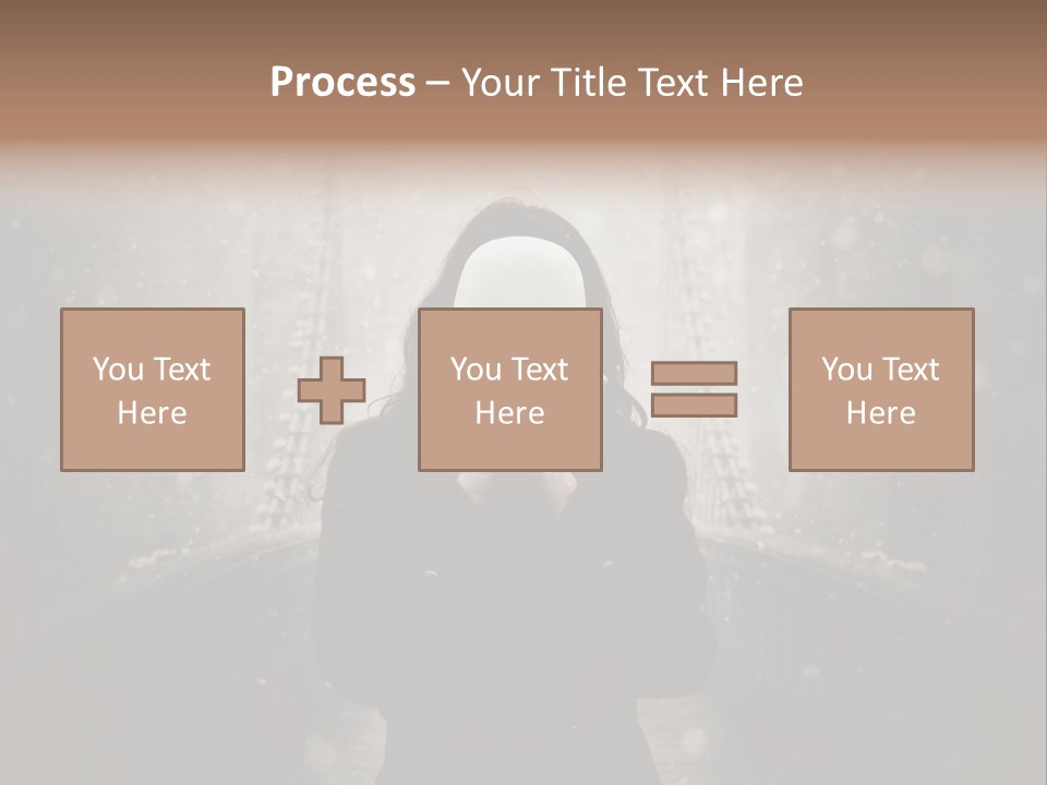 Fog Bridge Dark PowerPoint Template