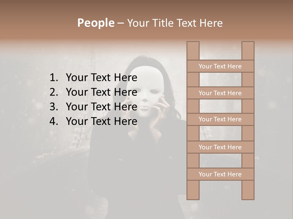 Fog Bridge Dark PowerPoint Template