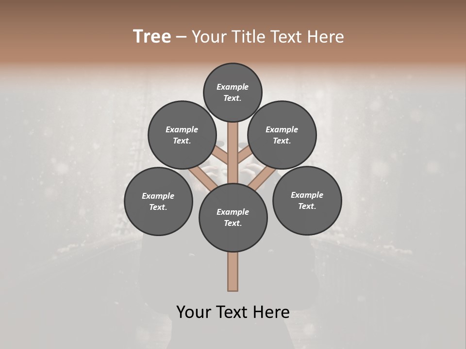 Fog Bridge Dark PowerPoint Template