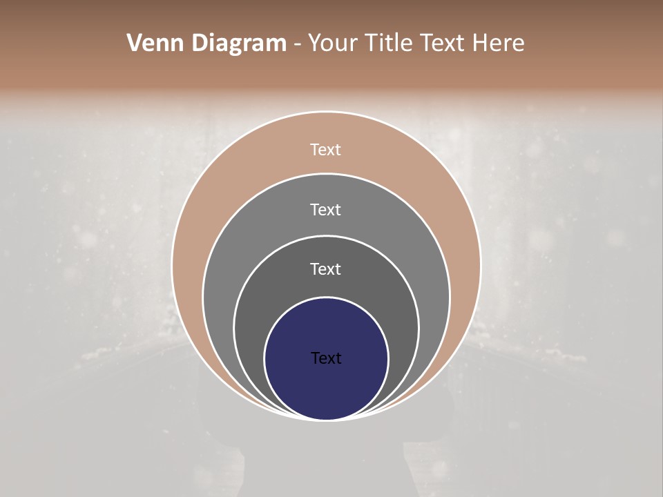 Fog Bridge Dark PowerPoint Template