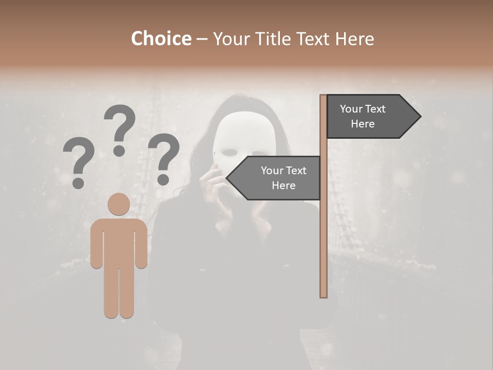 Fog Bridge Dark PowerPoint Template