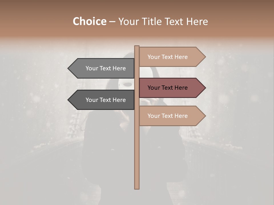 Fog Bridge Dark PowerPoint Template