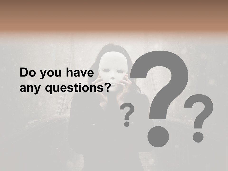 Fog Bridge Dark PowerPoint Template