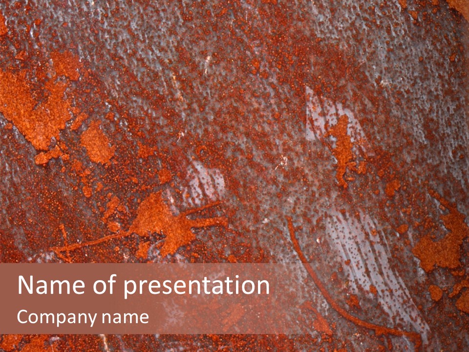 Iron Industry Corrosion PowerPoint Template