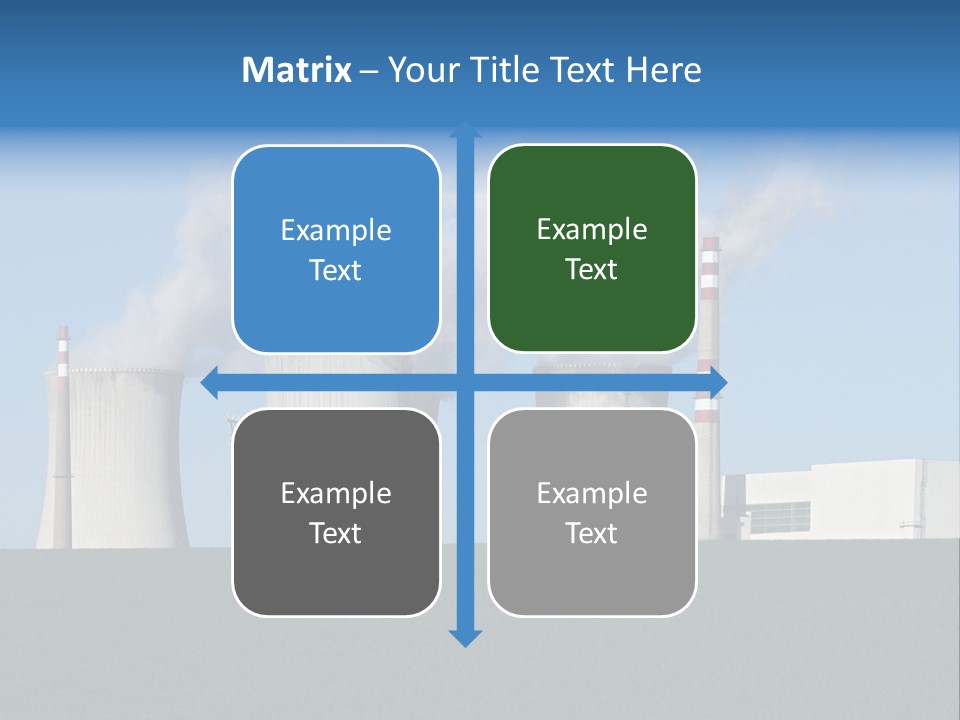 Infrastructure Facility Blue PowerPoint Template
