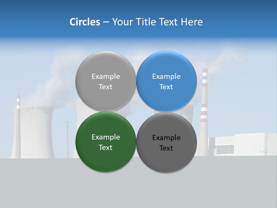 Infrastructure Facility Blue PowerPoint Template