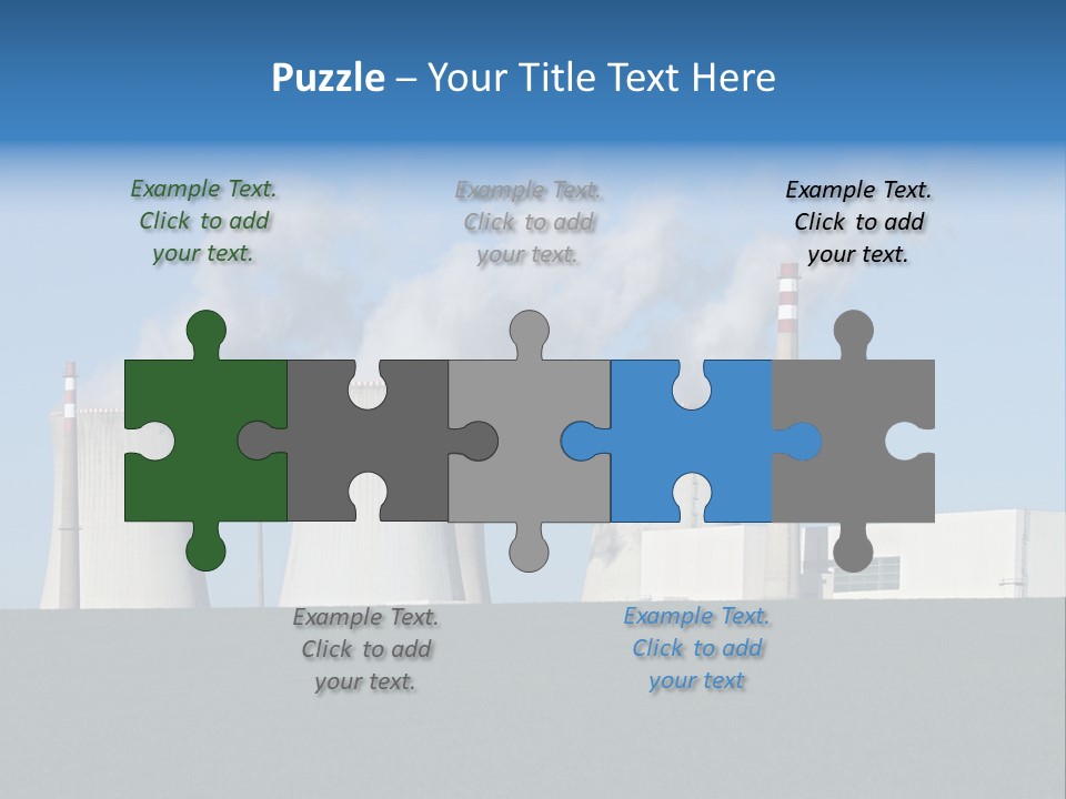 Infrastructure Facility Blue PowerPoint Template