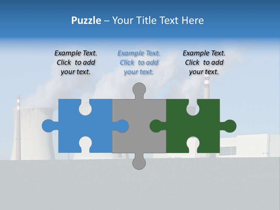 Infrastructure Facility Blue PowerPoint Template