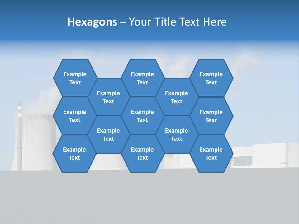 Infrastructure Facility Blue PowerPoint Template