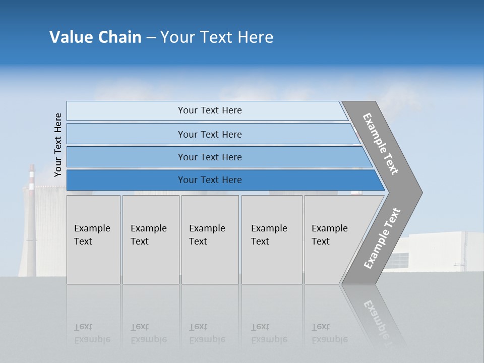 Infrastructure Facility Blue PowerPoint Template