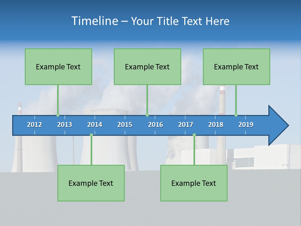 Infrastructure Facility Blue PowerPoint Template