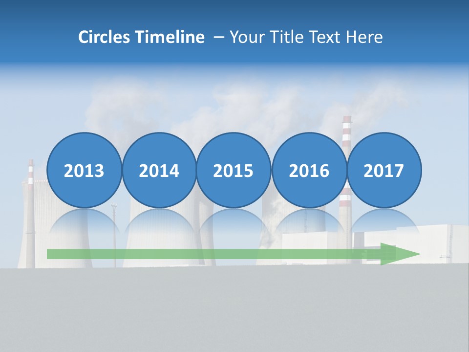 Infrastructure Facility Blue PowerPoint Template