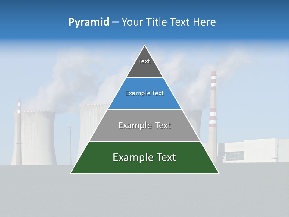 Infrastructure Facility Blue PowerPoint Template