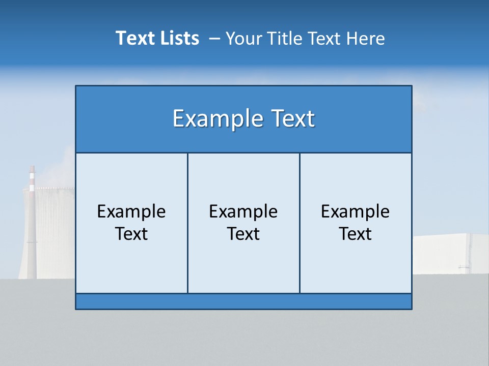 Infrastructure Facility Blue PowerPoint Template