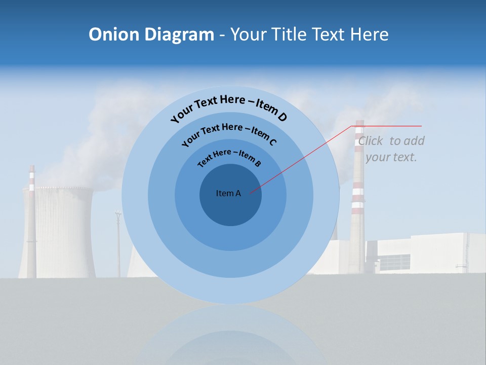 Infrastructure Facility Blue PowerPoint Template
