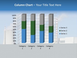 Infrastructure Facility Blue PowerPoint Template