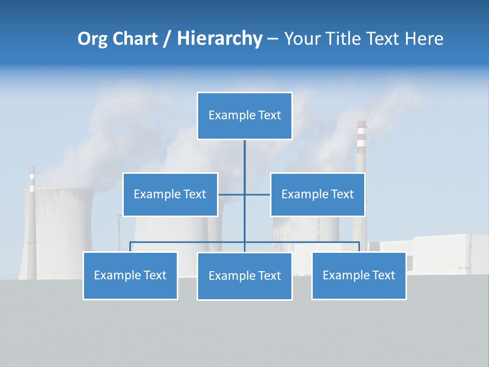 Infrastructure Facility Blue PowerPoint Template