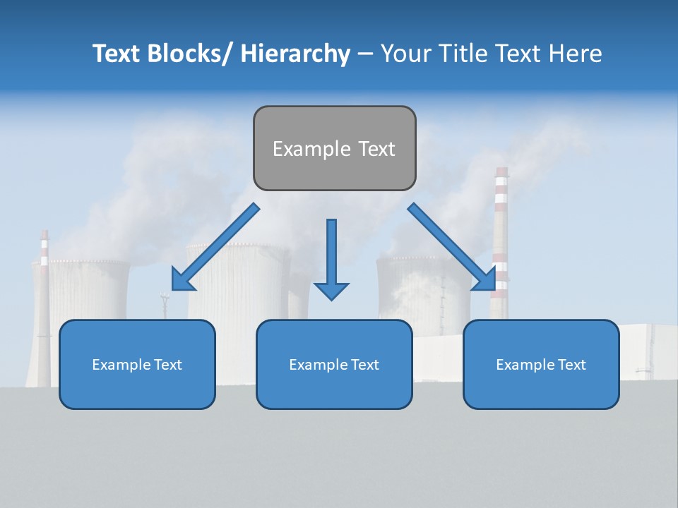 Infrastructure Facility Blue PowerPoint Template