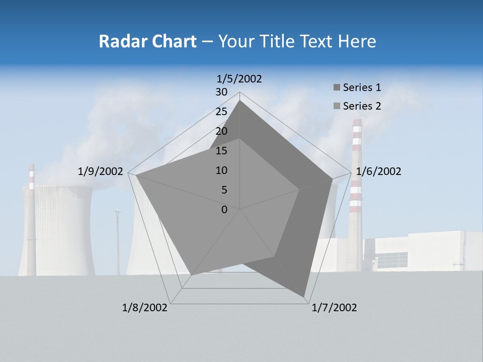 Infrastructure Facility Blue PowerPoint Template