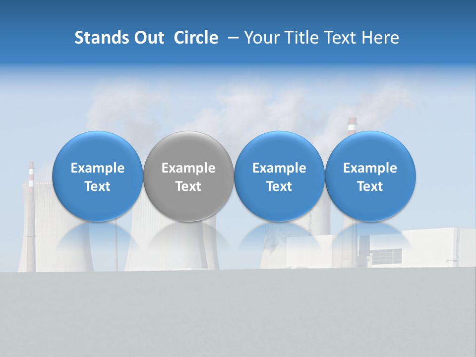 Infrastructure Facility Blue PowerPoint Template