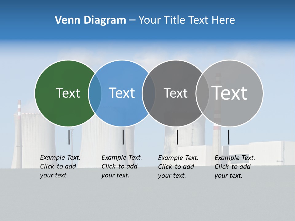 Infrastructure Facility Blue PowerPoint Template