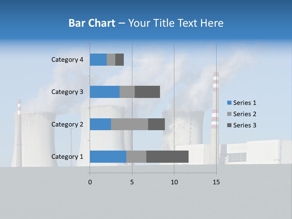 Infrastructure Facility Blue PowerPoint Template