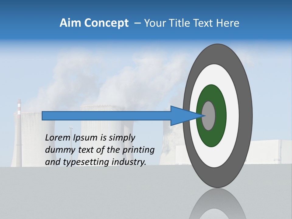 Infrastructure Facility Blue PowerPoint Template