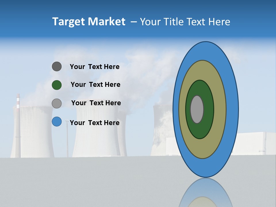 Infrastructure Facility Blue PowerPoint Template