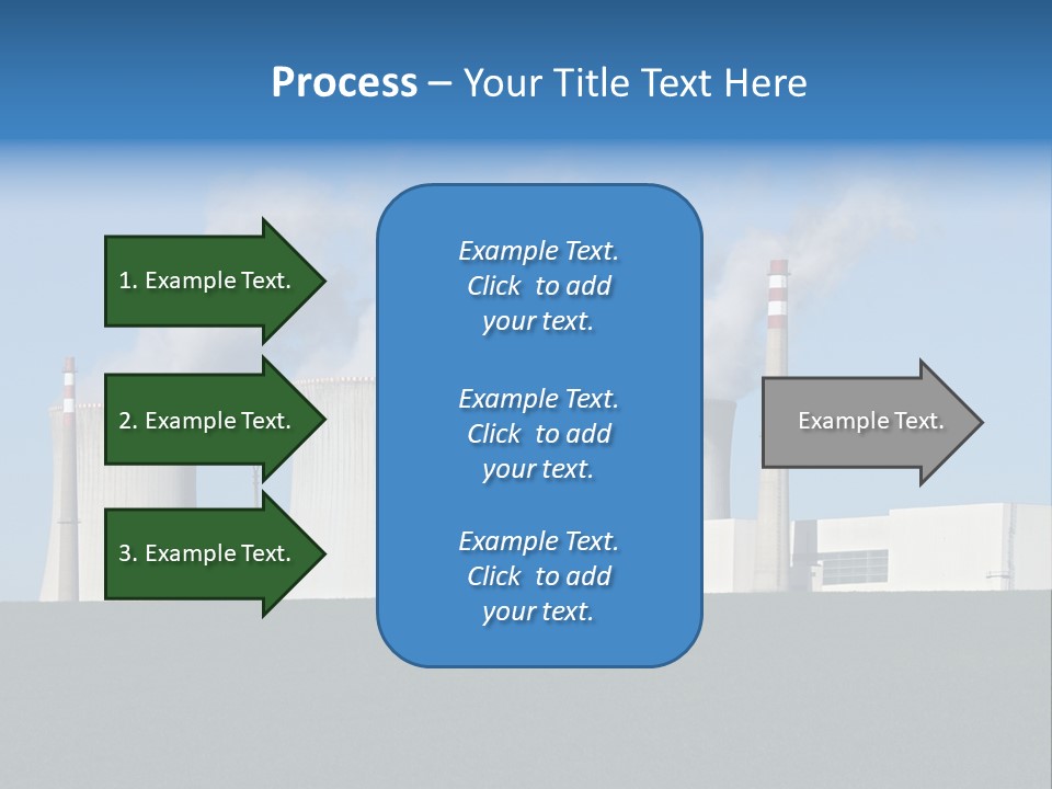 Infrastructure Facility Blue PowerPoint Template