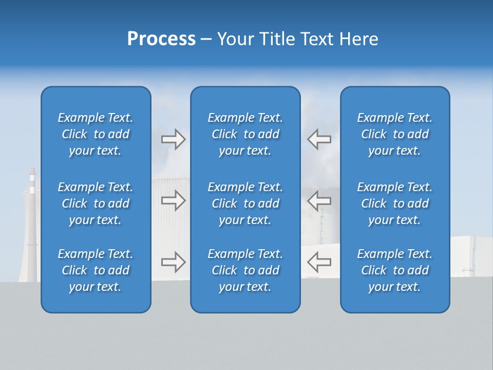 Infrastructure Facility Blue PowerPoint Template