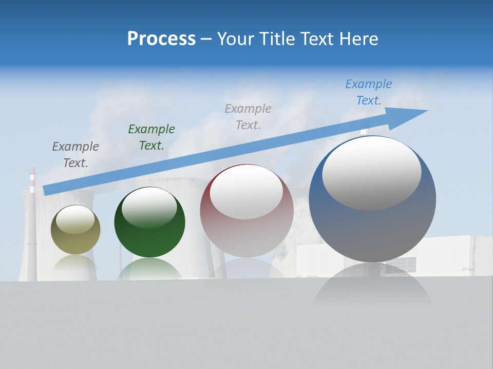 Infrastructure Facility Blue PowerPoint Template
