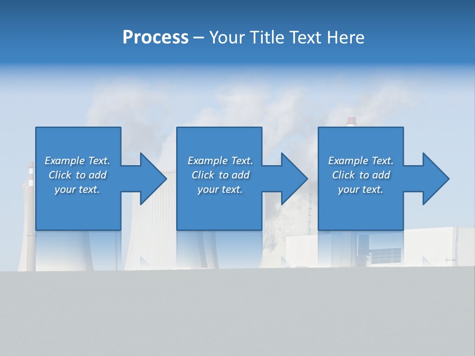 Infrastructure Facility Blue PowerPoint Template
