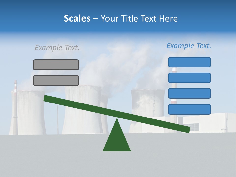 Infrastructure Facility Blue PowerPoint Template