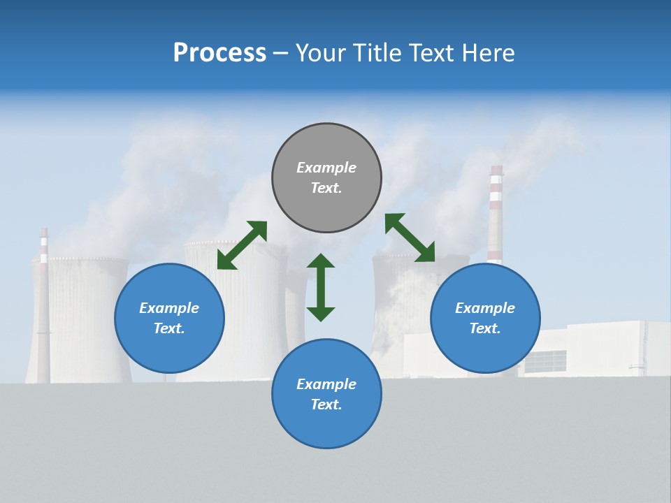 Infrastructure Facility Blue PowerPoint Template