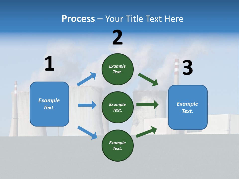 Infrastructure Facility Blue PowerPoint Template